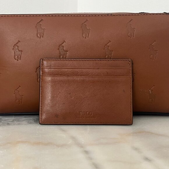 Ralph Lauren Leather Travel Set – Shave Kit + Card Case (Bundle Deal) - Picture 2 of 9